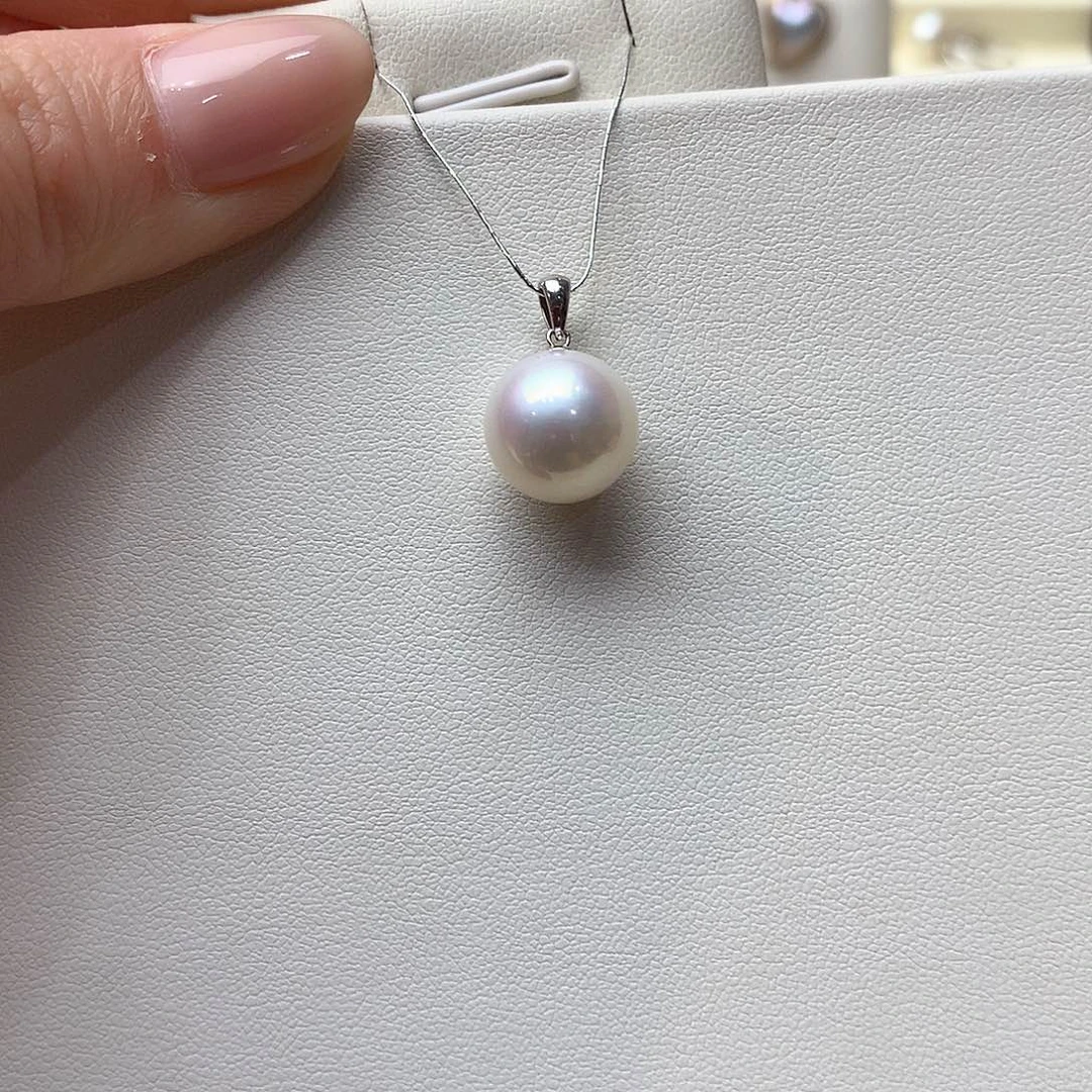 淡水珍珠18K金镶嵌颈饰