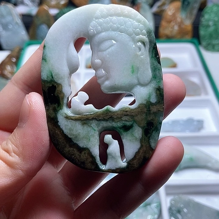 _***翡翠未镶嵌颈饰翡翠a货