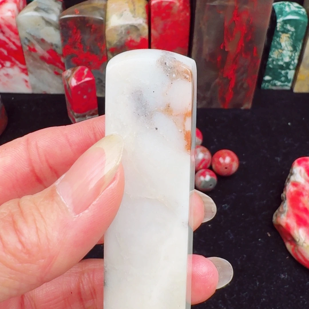 昌化鸡血石喵***谔昌化冻石印章