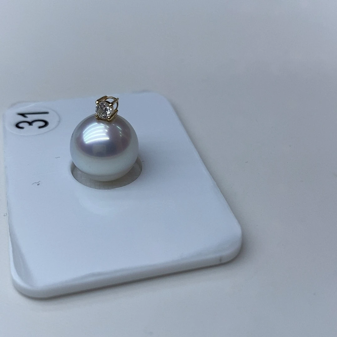 海水珍珠颈饰18K金镶嵌