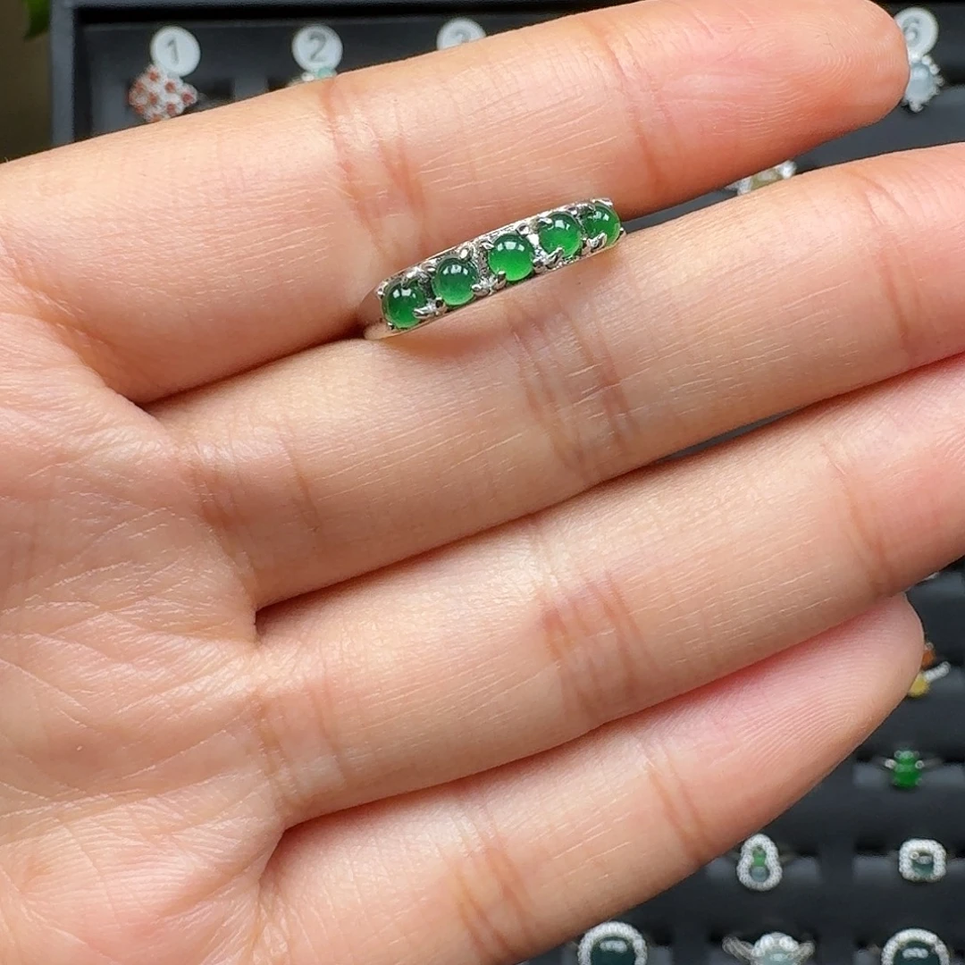 翡翠银S925镶嵌手链