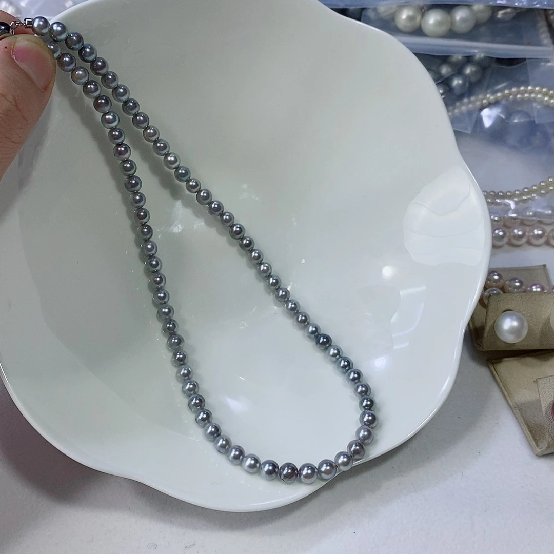 海水珍珠颈饰银S925镶嵌