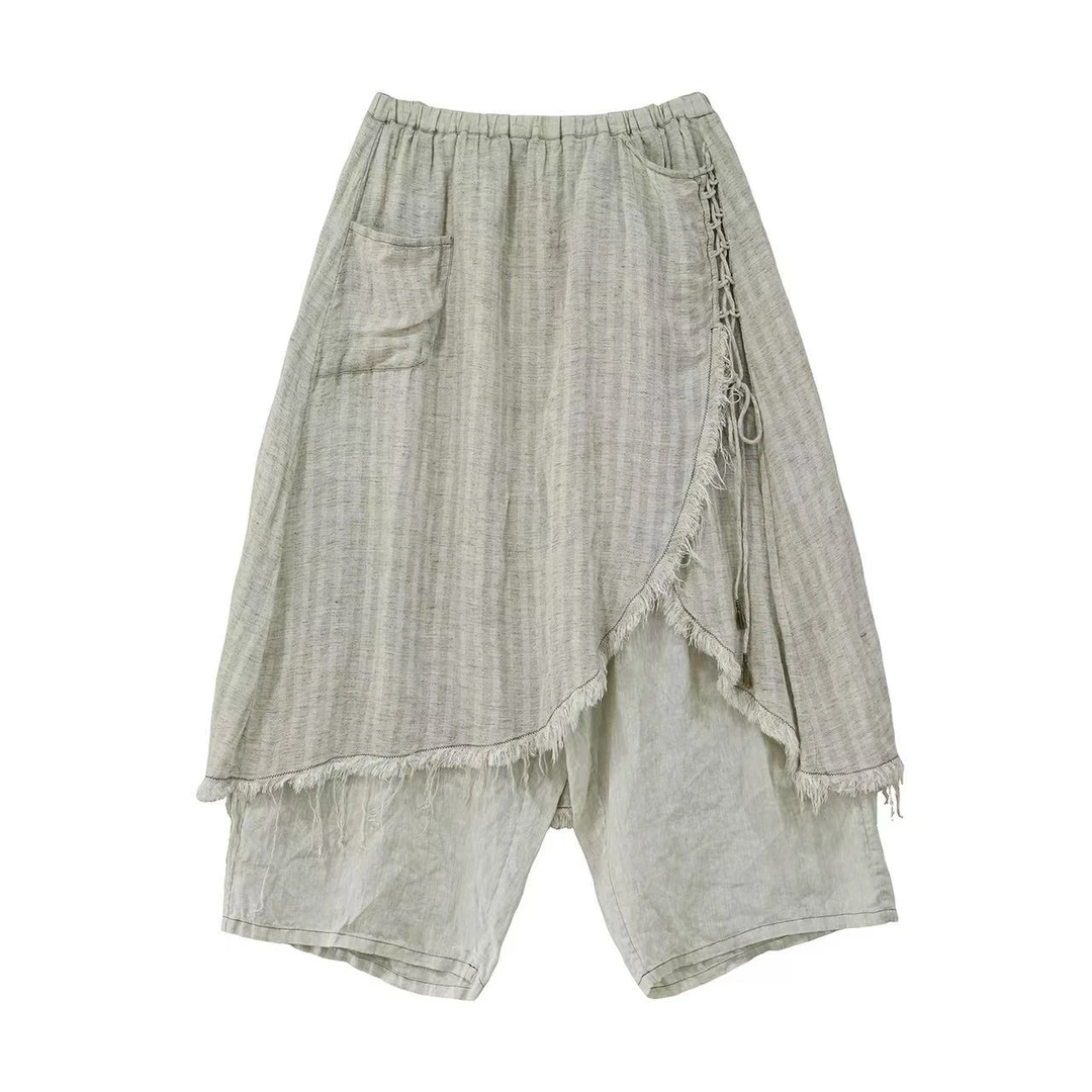 妝點家  云雾里  亚麻  裤子Y25SS 5171