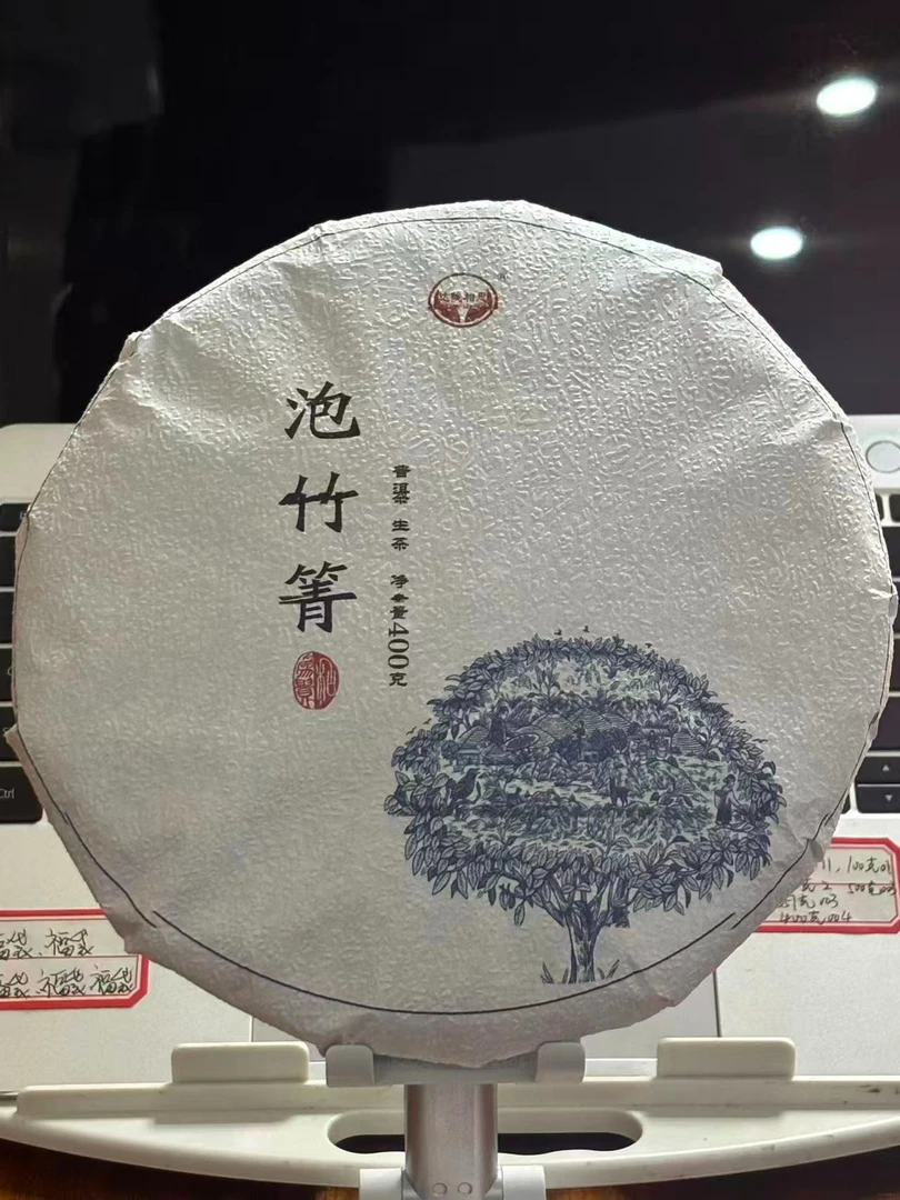 云南普洱茶生茶2021年泡竹箐400克