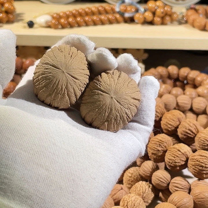 别***话猴头核桃手串元宝手把