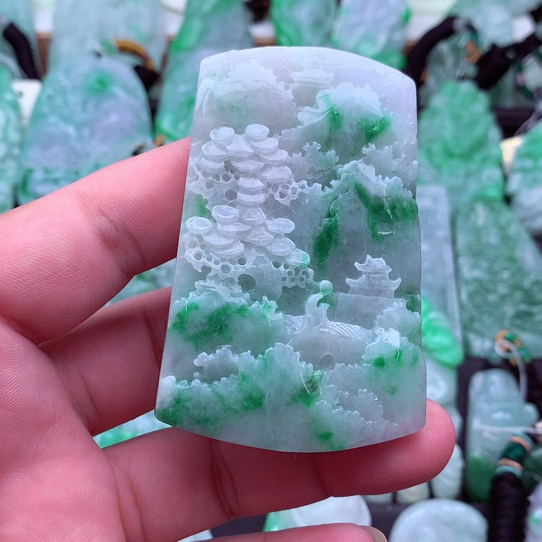 翡翠未镶嵌吊坠(不含链)