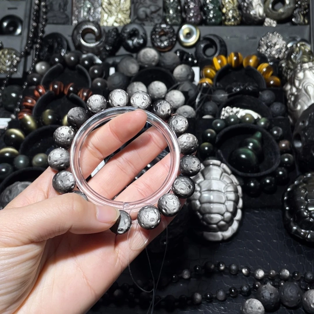 阿***丁黑曜岩未镶嵌珠宝奇石