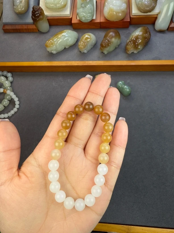 卞玉坊和田玉手串