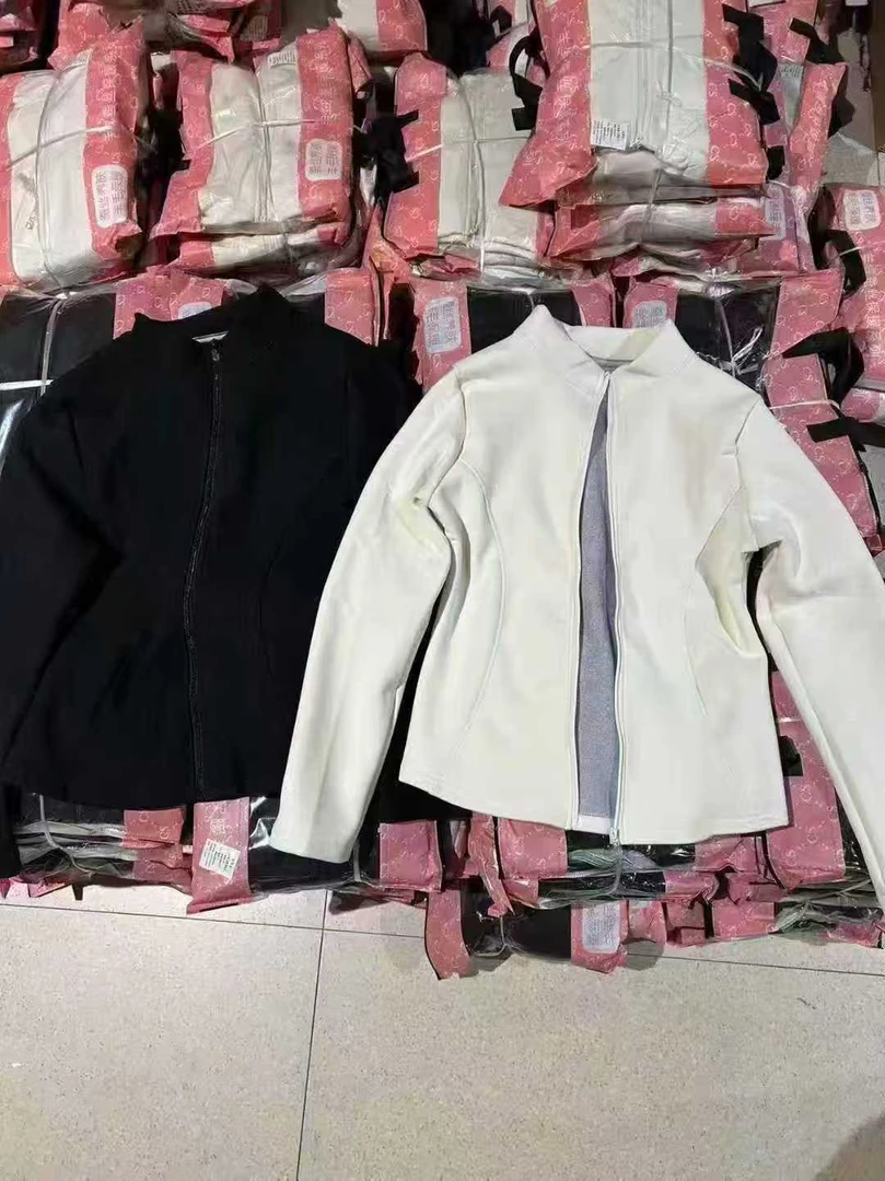 秋冬开衫女士防风瑜伽服正肩立领上衣外套