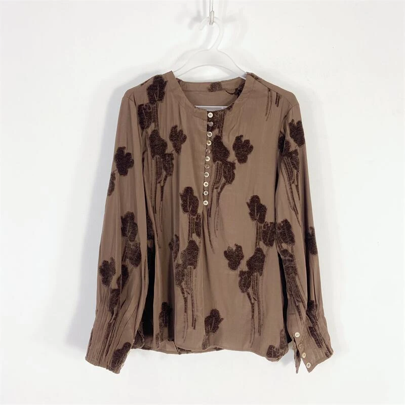 【77衣橱】KA5450新款春款女装上衣长袖气质轻奢【红人上新】