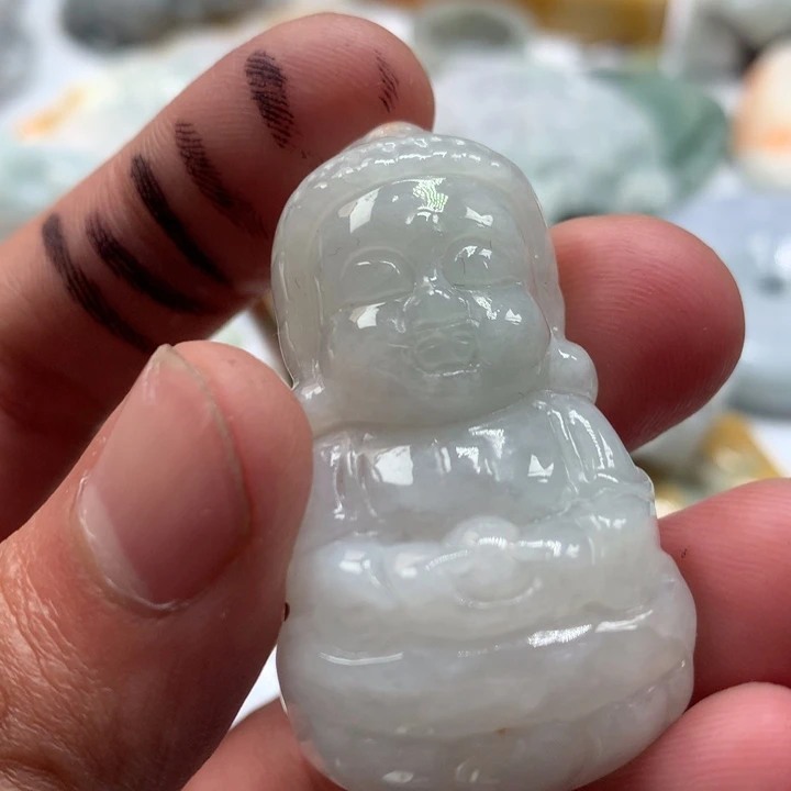 翡翠未镶嵌颈饰保真天然a货翡翠