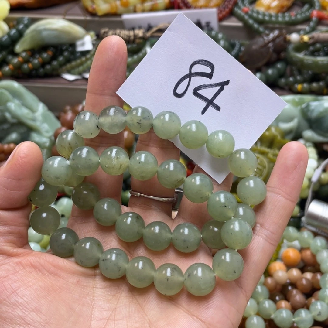 未镶嵌蛇纹石玉手链