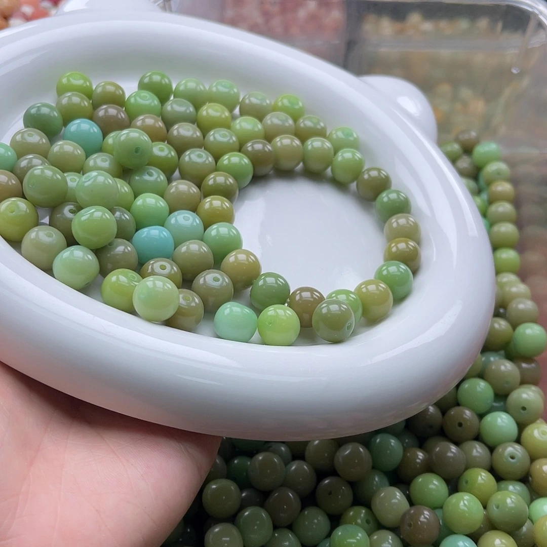 白玉菩提吊坠w q12mm/50+5颗青苹果