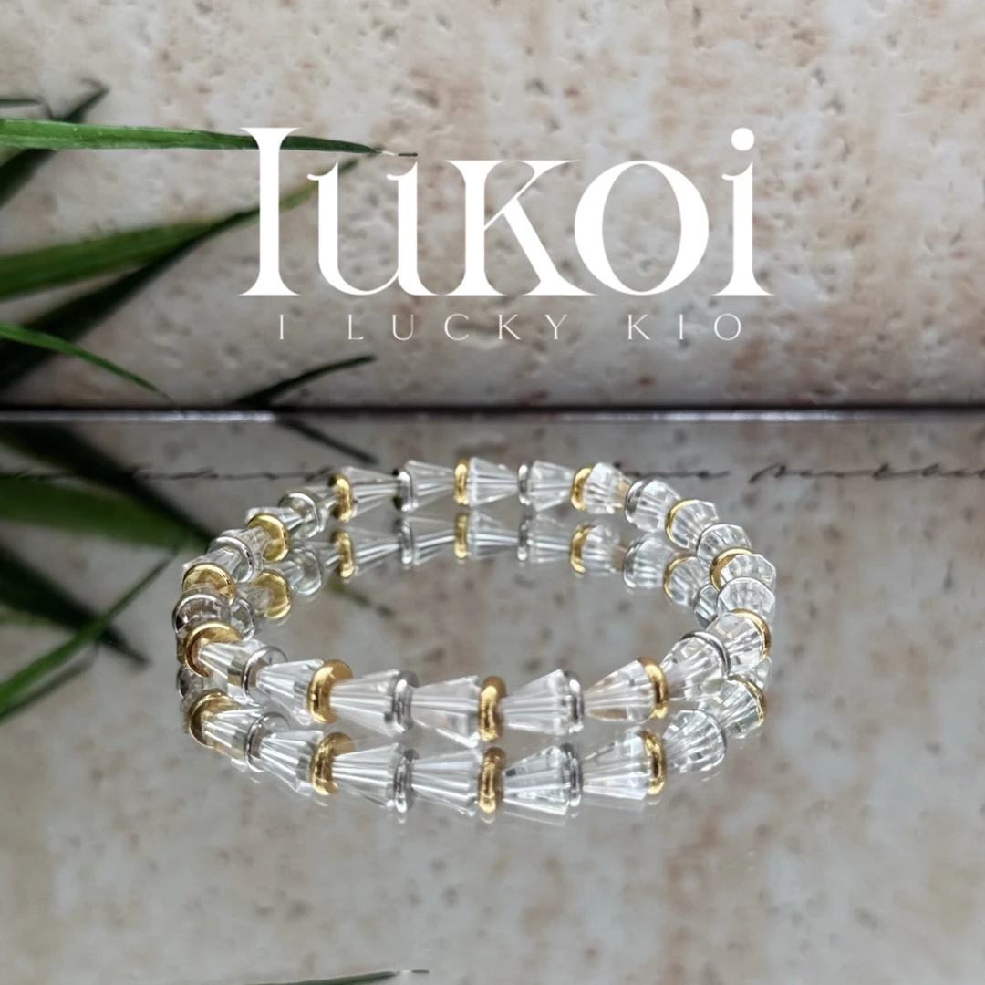 合成金属石英石手链 ｜IUKOI ｜白水｜