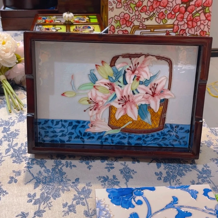 一体款瓷板画艺术作品