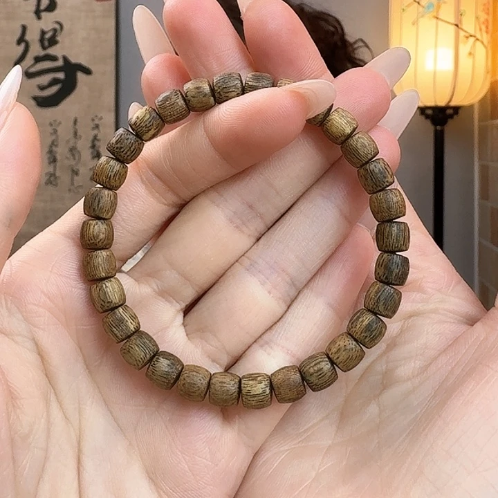 沉香手串时**雨海南莺歌绿奇楠0.6