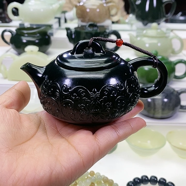 未镶嵌和田玉挂件茶壶