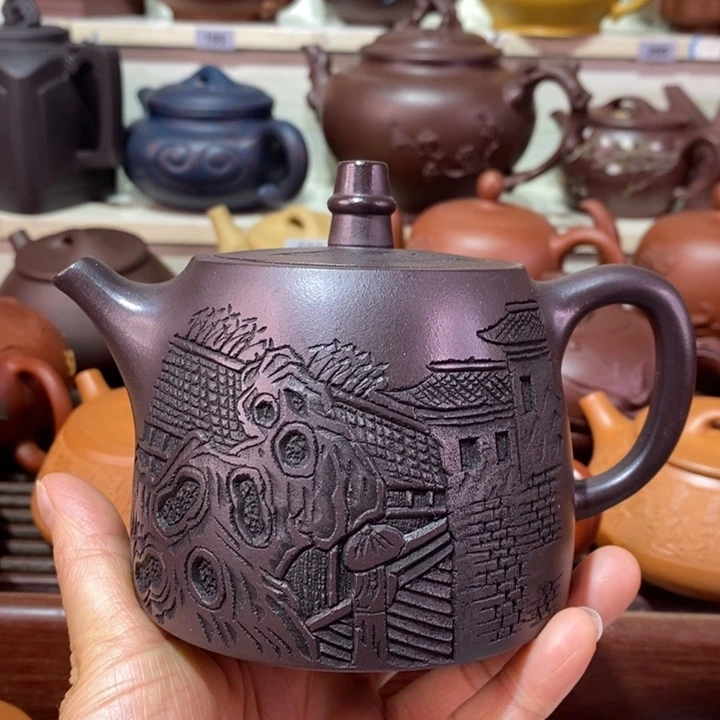 茶壶紫砂微瑕处理一把