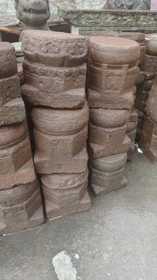 石雕石磴子放盆景当底座