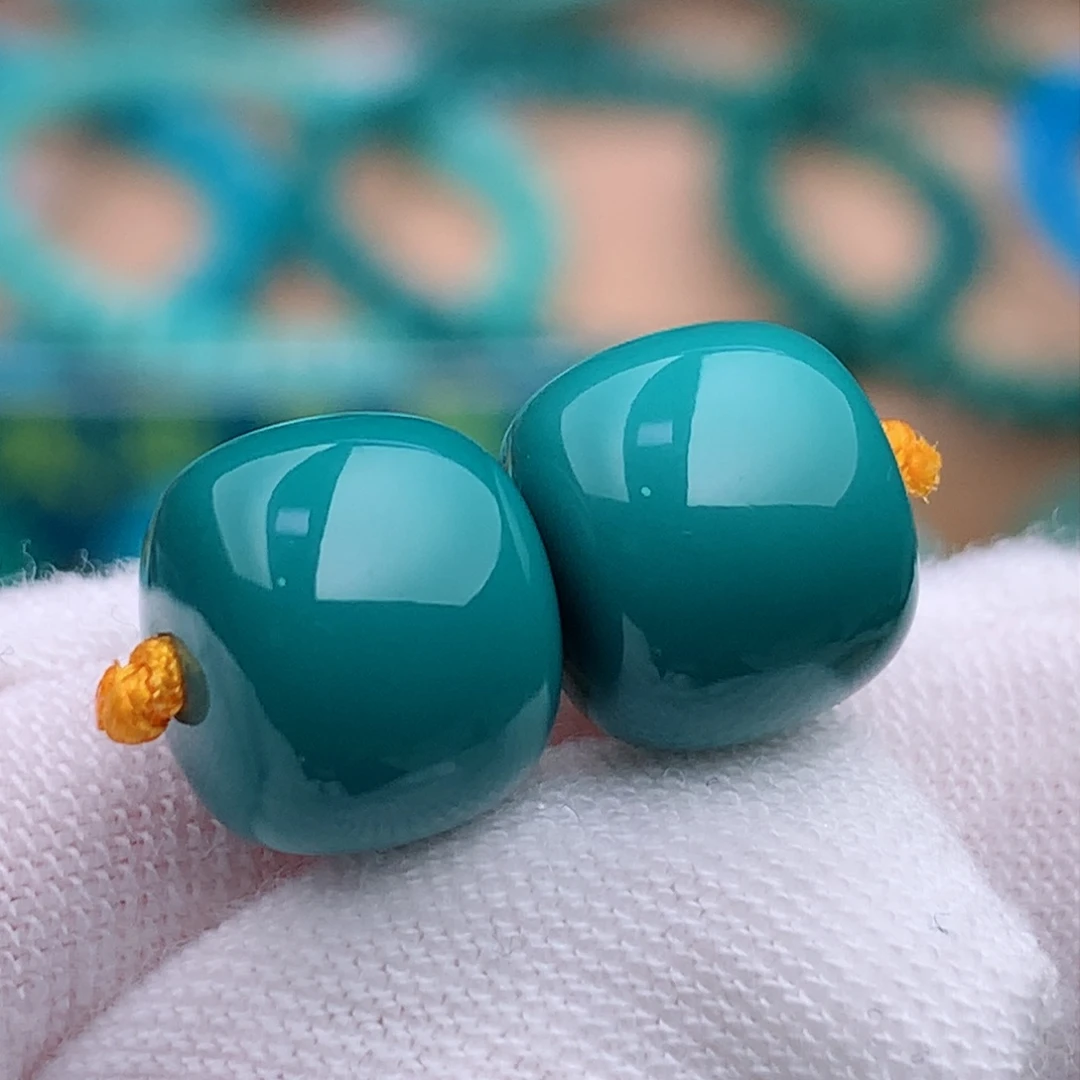 未镶嵌绿松石珠宝奇石9.5mm