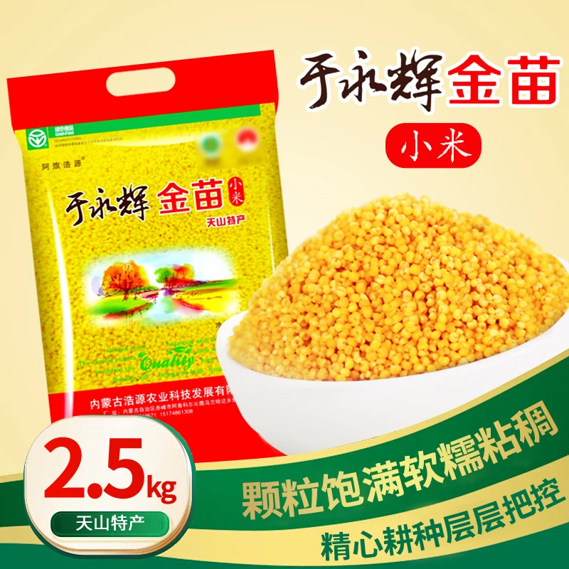 现磨现发2024年新米赤峰黄金小米5斤颗粒饱满软糯粘稠