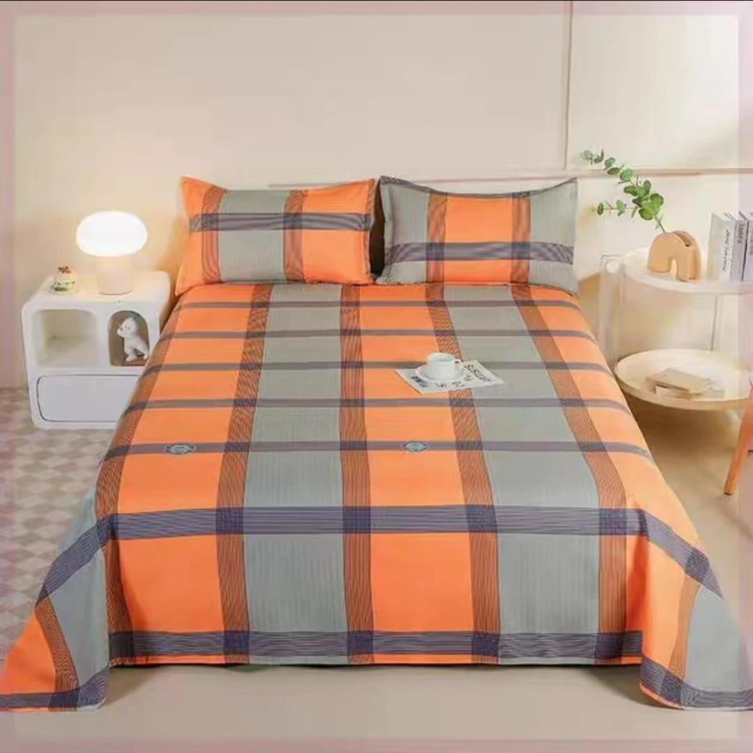 新款亲肤舒适床单四季通用透气柔软床上单品简约学生单人F