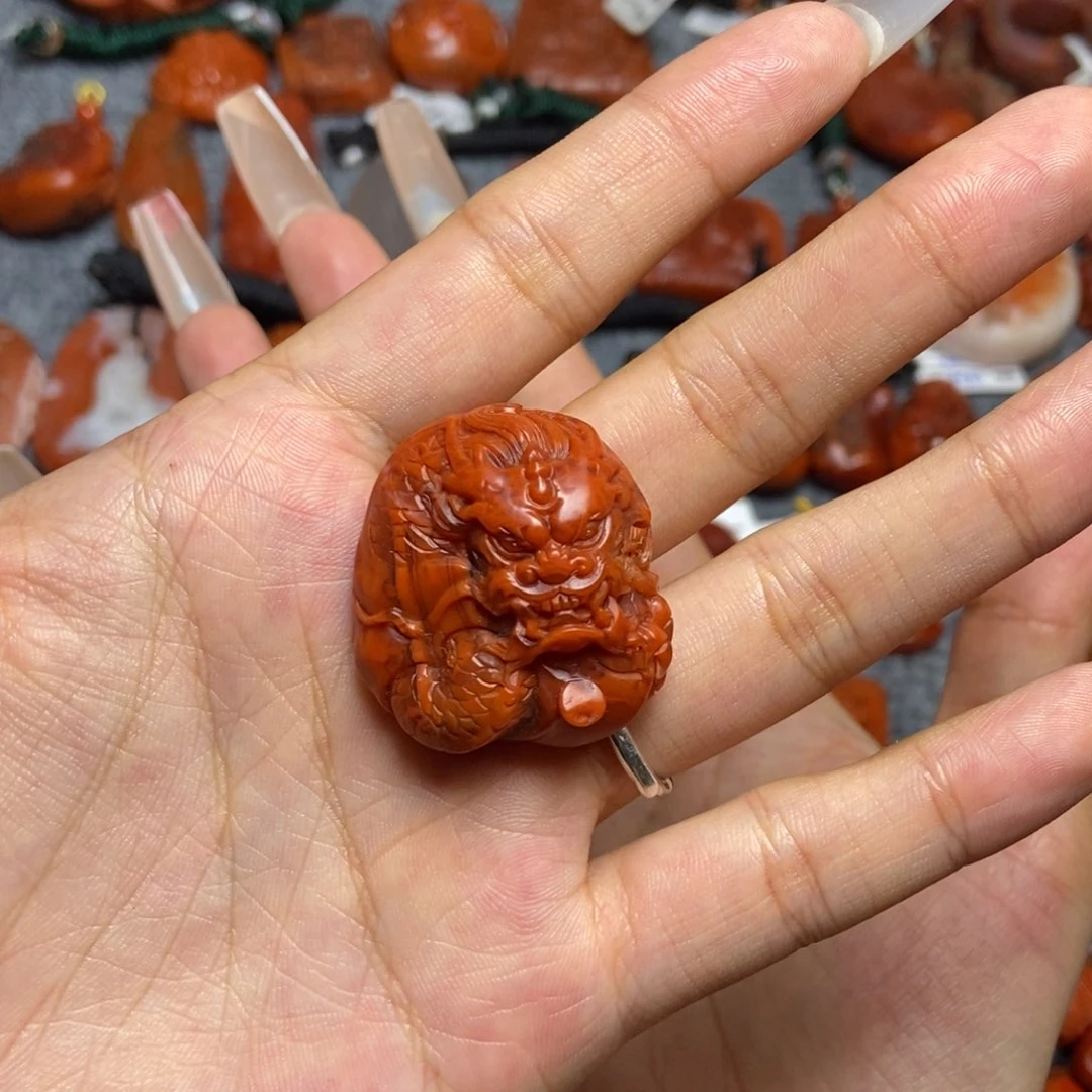 南红玛瑙未镶嵌吊坠(不含链)