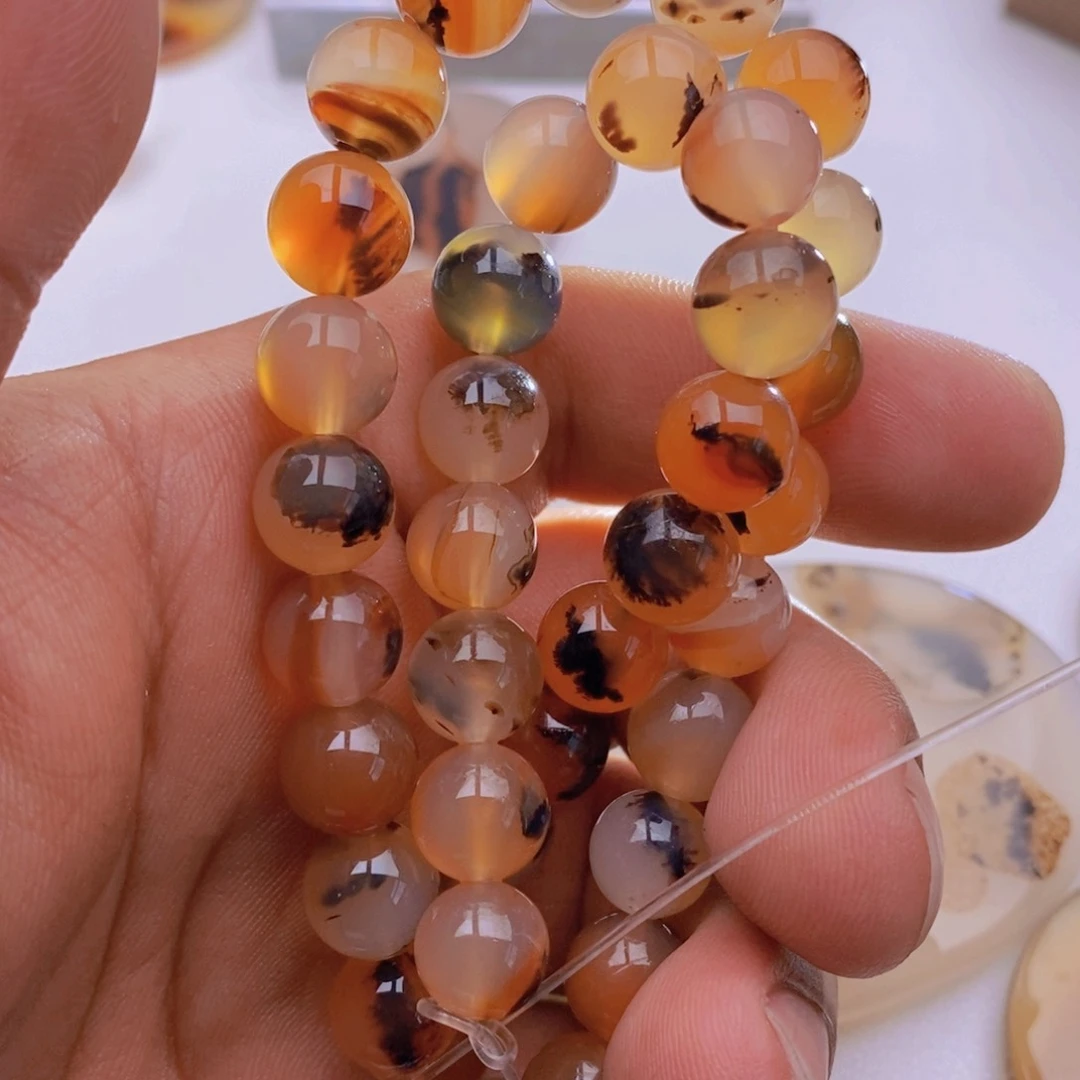 倾***城玛瑙/玉髓颈饰未镶嵌