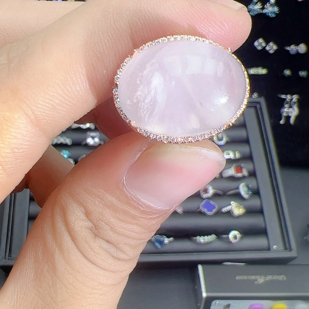 紫晶珠宝半成品银S925镶嵌