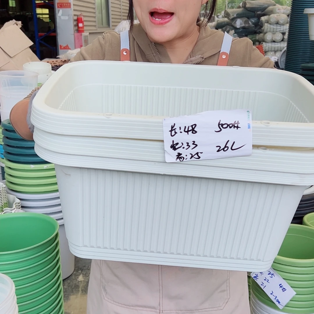 菜盆500#米白色3个无托