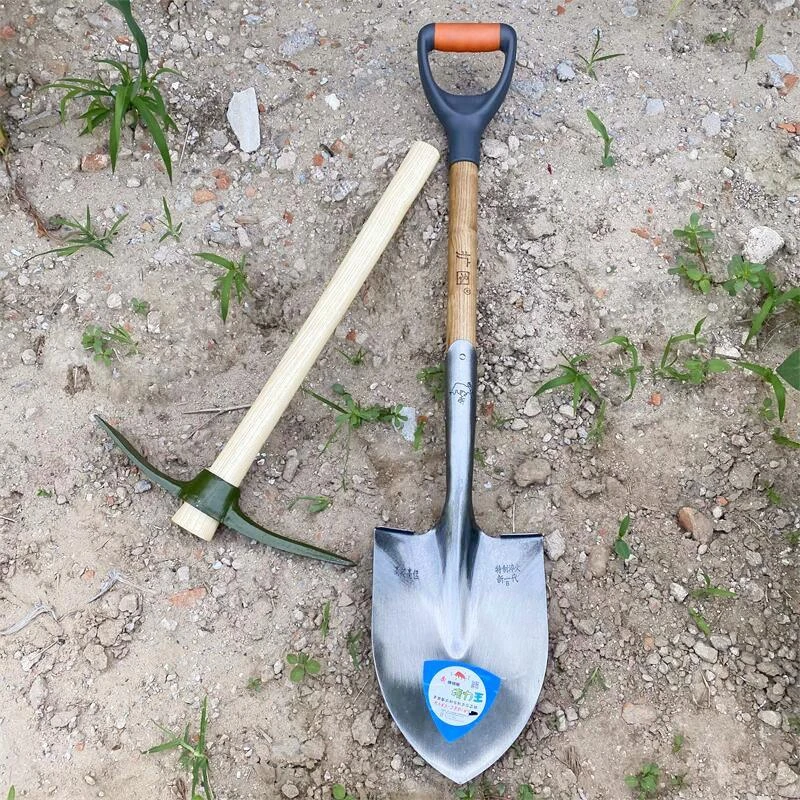 扩图探宝专用铁锹户外铲锰钢铲子十字镐户外尖镐铁锨钓鱼户外铁锹