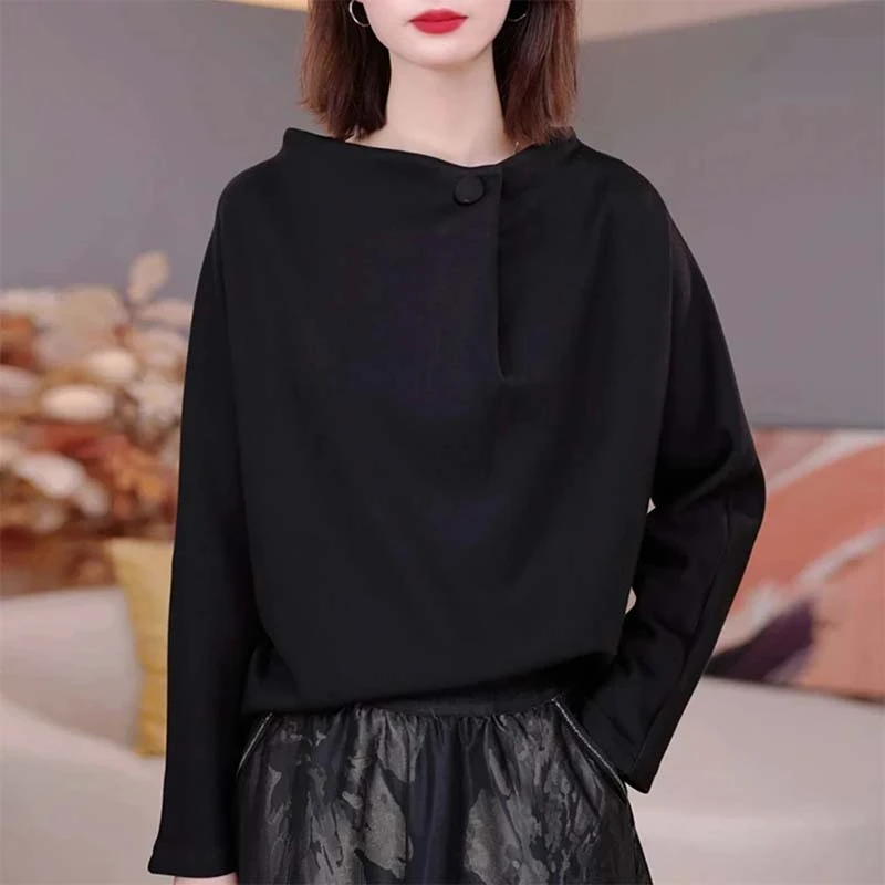 欧货时尚别致长袖卫衣女秋季休闲百搭宽松设计感小众独特漂亮上衣