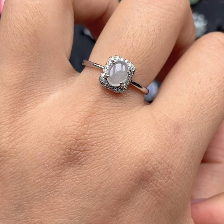 翡翠未镶嵌戒指戒指