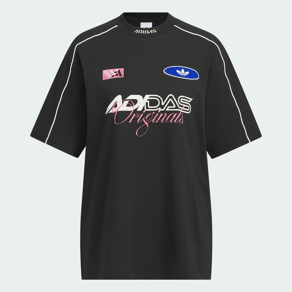 【玖伍AD】MOTO SHORTSLEEVE 赛车风小高领运动宽松短袖T恤KG6678