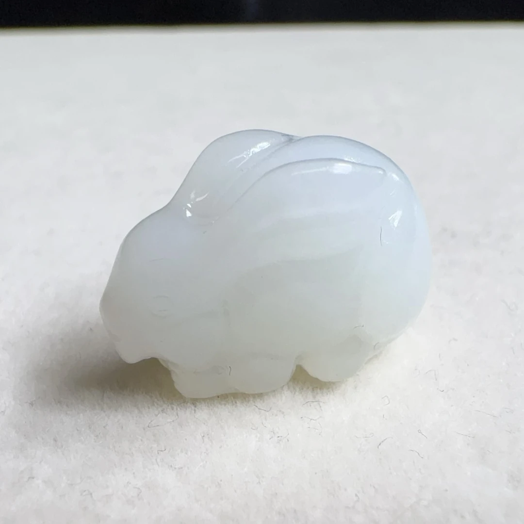 【伟伟鉴定】和田玉 白玉 兔子 吊坠20/11/13 气质时尚精美挂坠