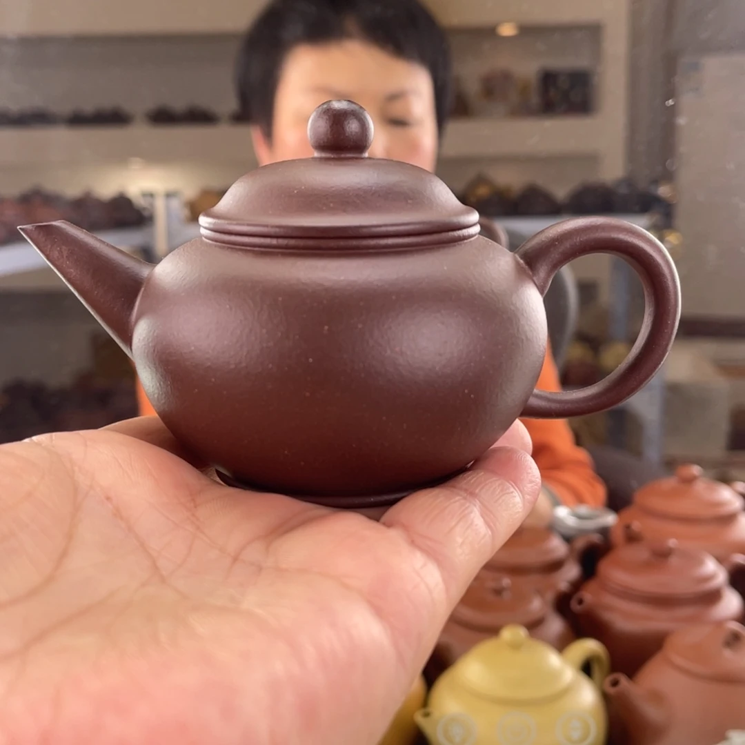 茶壶紫砂大水潭手磨料底槽清水平100cc