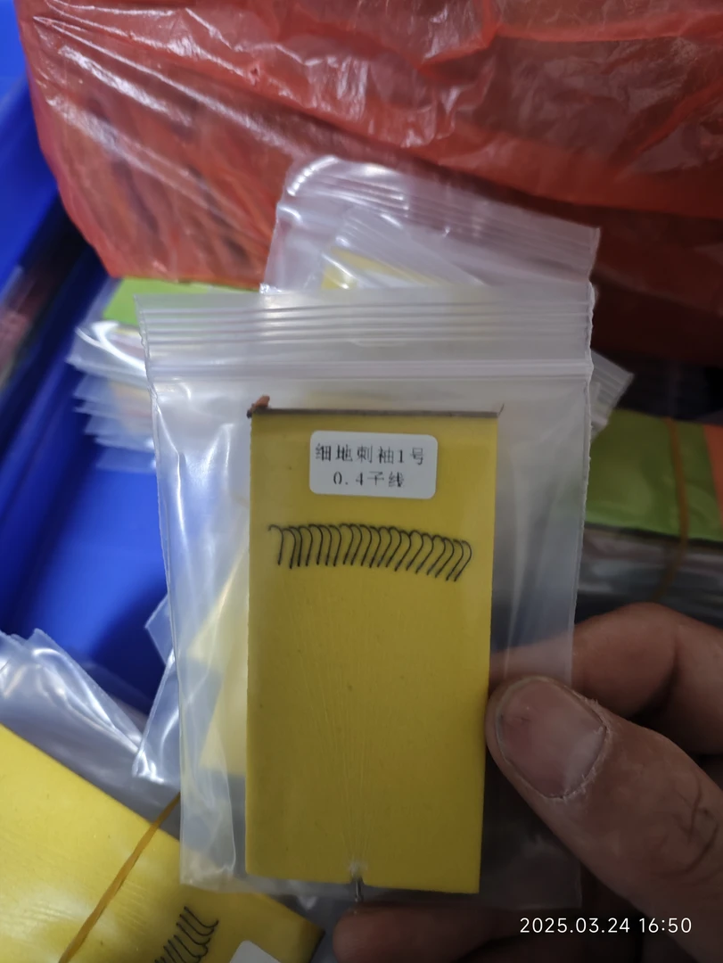 溪流漂盒子线盒7CM短子线小物钓子线单钩子线20副