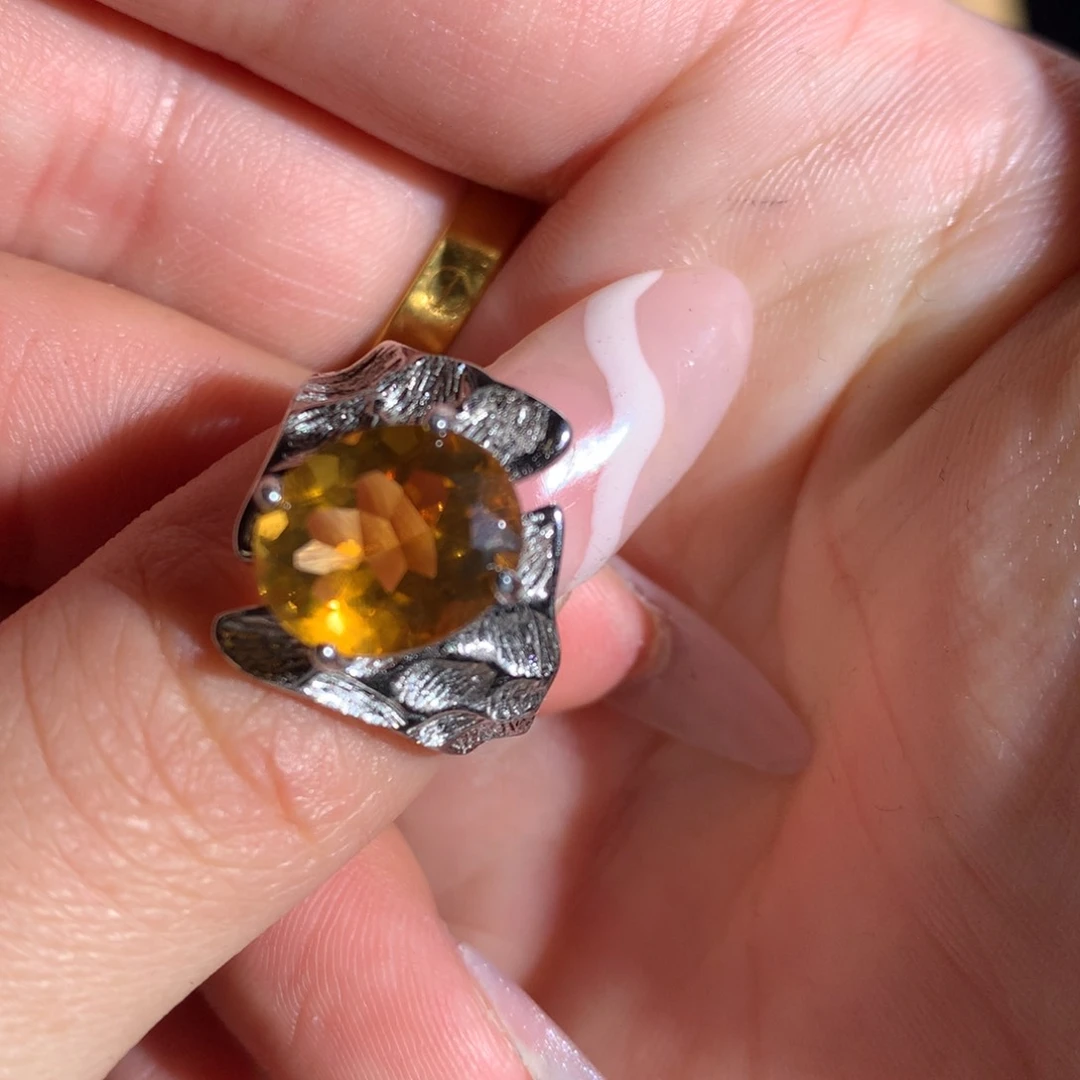 【闪购商品】水晶戒指银S925镶嵌霜*戒指