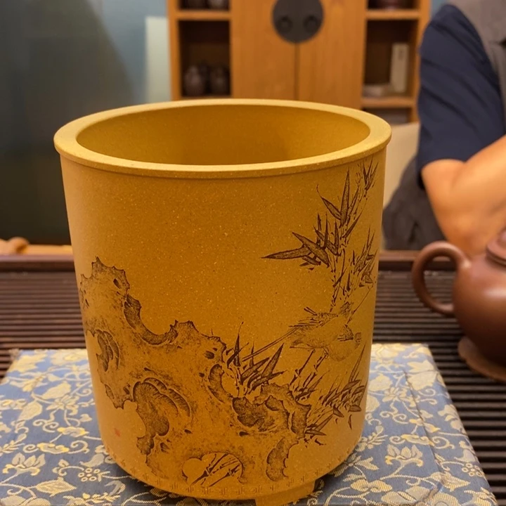 秦斌刻绘花鸟花棚