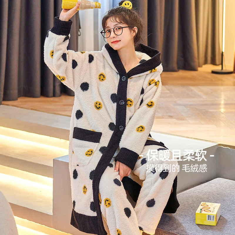 2024冬季上新爆款大耳朵睡衣时尚舒适加绒加厚保暖家居服可外穿