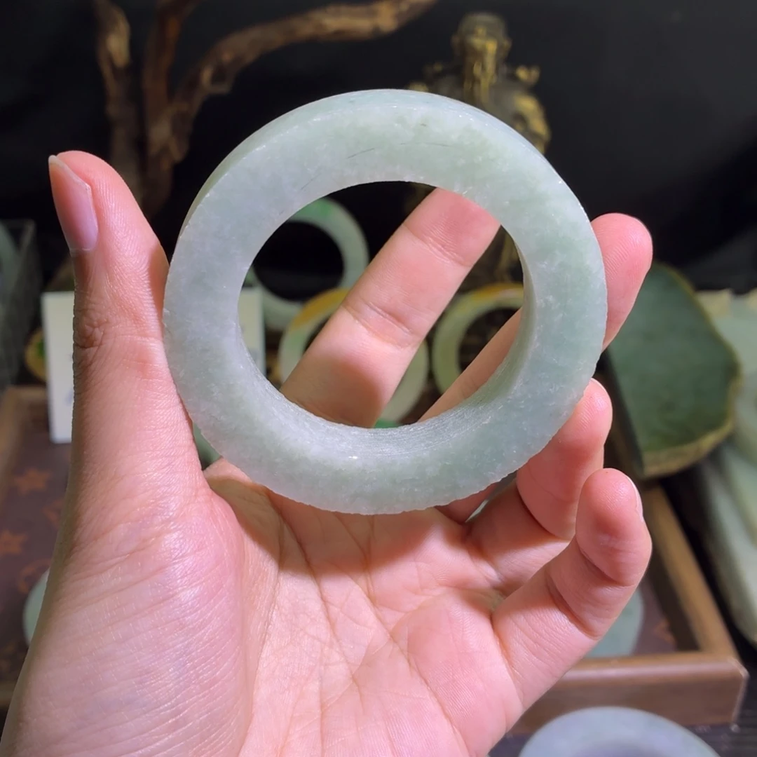 定制翡翠未镶嵌缅甸翡翠A货手镯毛胚定制