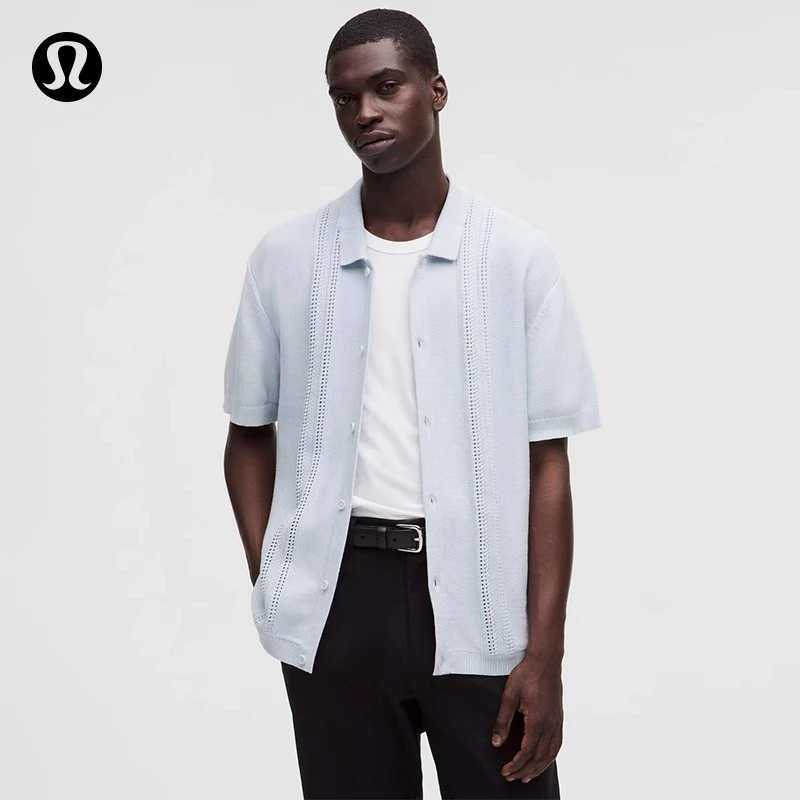 Cotton-Blend 男士棉混纺纽扣针织衫 丨lululemon丨LM3FJ8S
