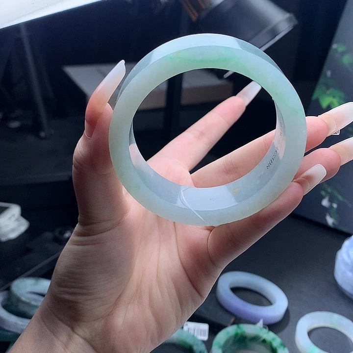 家***金翡翠未镶嵌手镯手镯