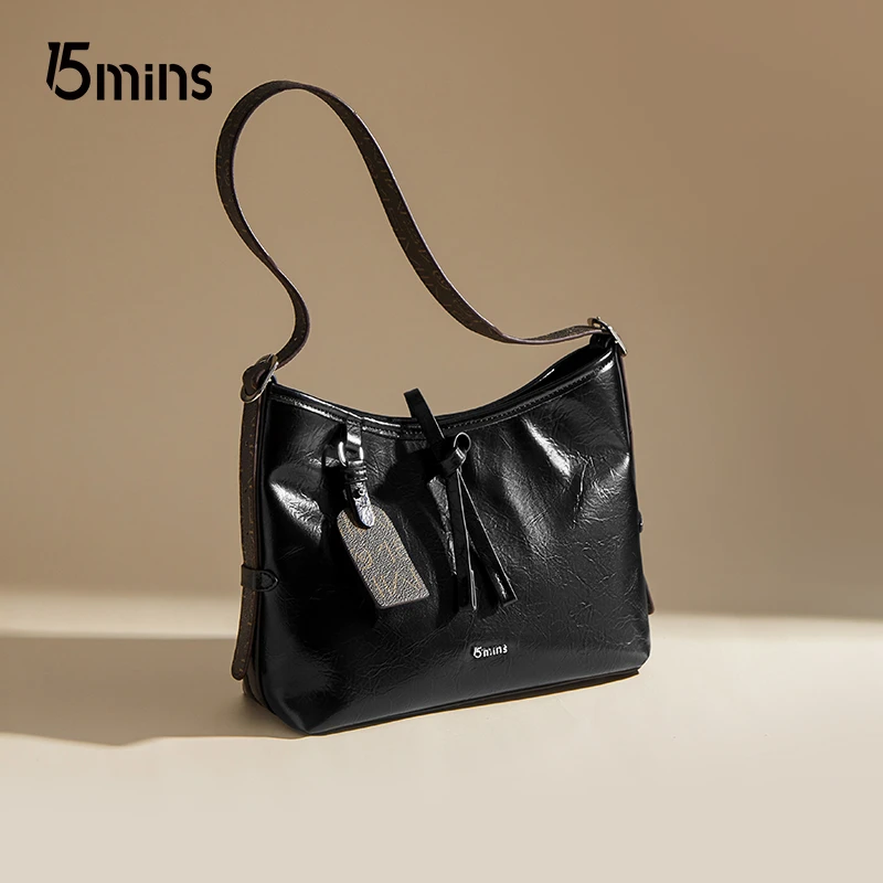 【15MINS】法式简约单肩大容量通勤托特包女士包包H1473BX4