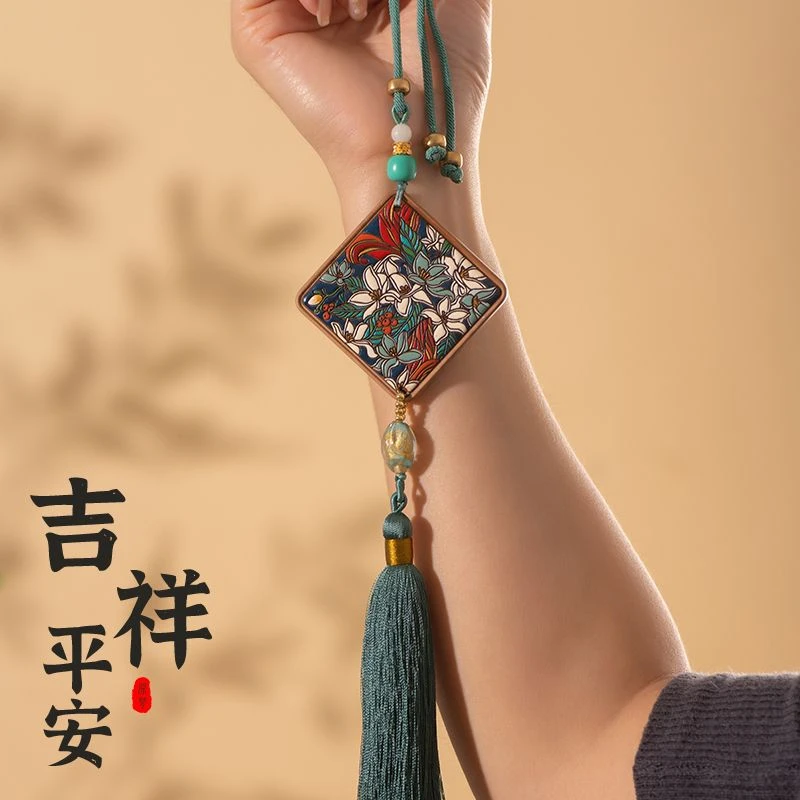 原梦出入平安无事牌汽车挂件黑檀木高档挂饰女士车内吊饰摆件装饰