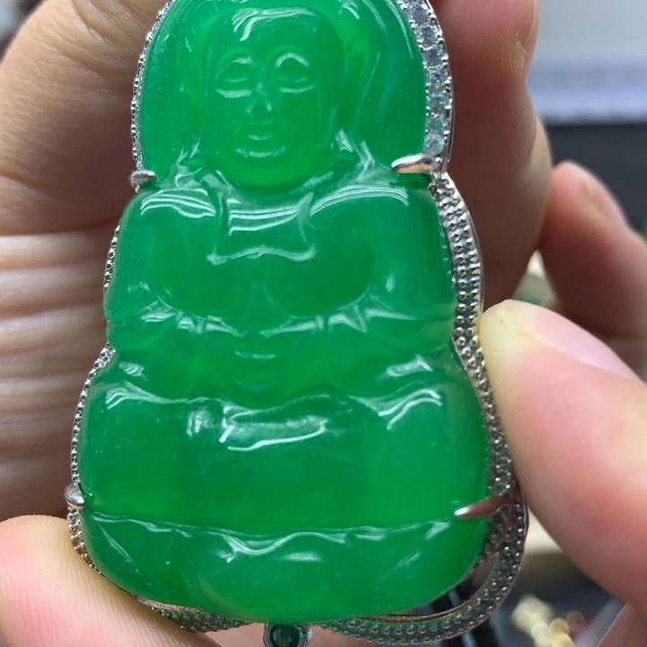 翡翠未镶嵌颈饰吊坠