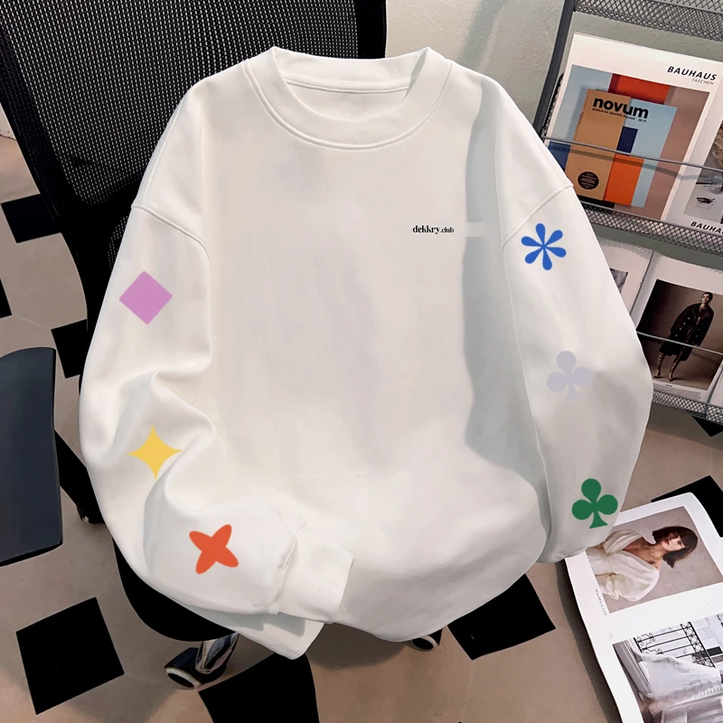 jtrt潮牌设计感印花男女款秋冬季新款美式休闲纯棉长袖打底衫上衣