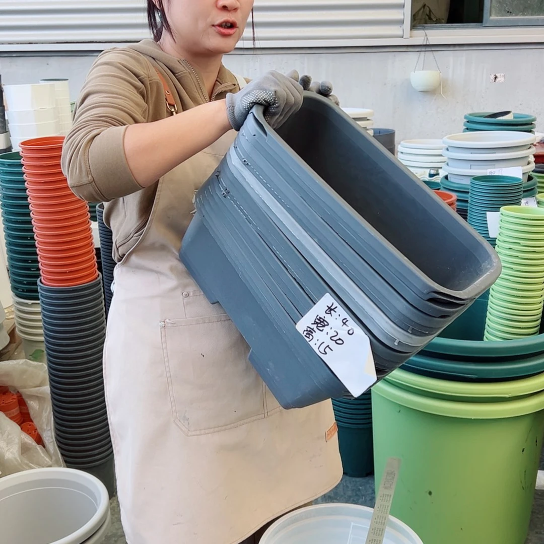 瑕疵菜盆长40#灰黑色6个无托