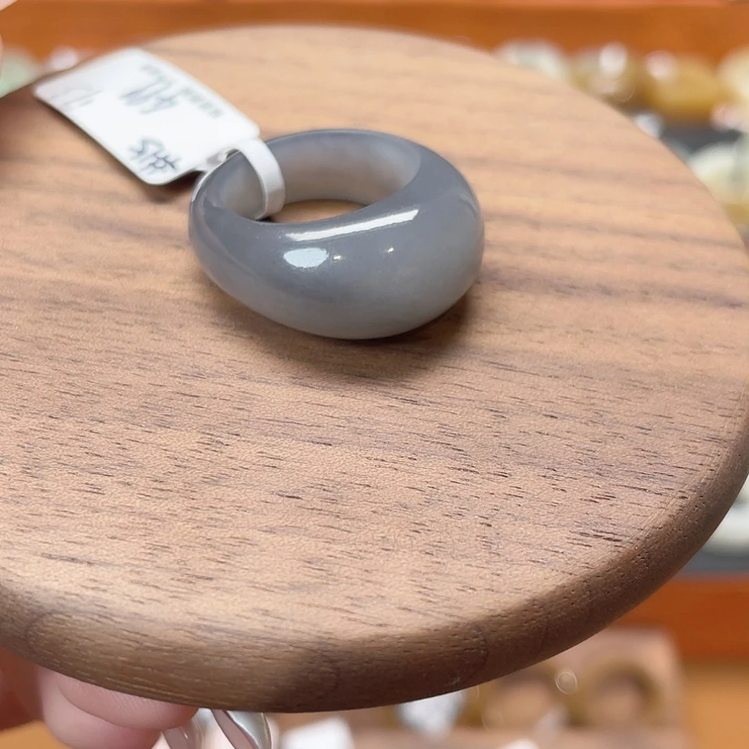 和田玉戒指未镶嵌19-17.3