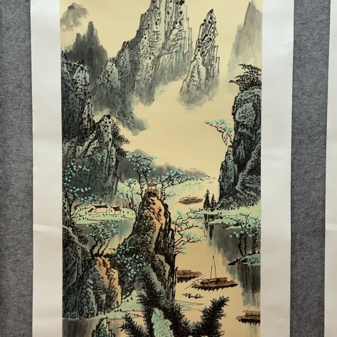 国画三尺作品山水画
